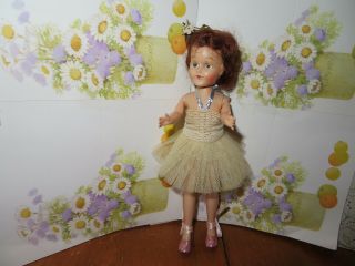 Vintage Hard Plastic Virga Teen 8 " Bent Knee Walk Ballerina Doll - Sandra Sue Type