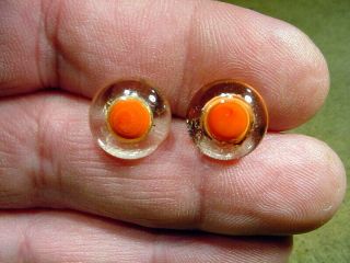 A Pair Vintage Solid Doll Glass Eyes Size 13 Mm Doll Or Taxidermy Age 1910 3361