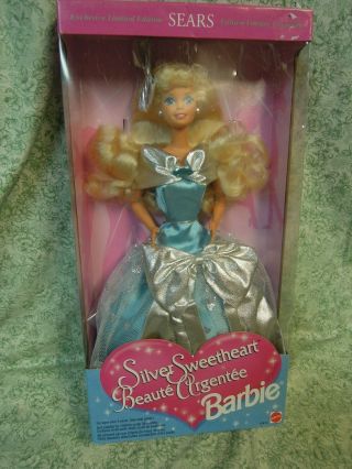 Lc - 919 Barbie Doll: " Silver Sweetheart Barbie " - Sears Le,  1994 Mib