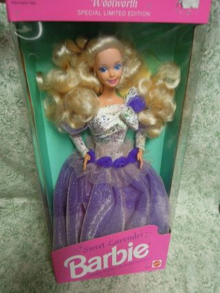 Lc - 988 Barbie Doll: " Sweet Lavender Barbie Blonde; Woolworth Sp.  Ed.