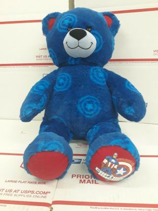 Build A Bear Avengers Marvel Captain America Stuffed Animal Plush 2014 Plush Toy