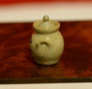 Miniature Honey Jar Dollhouse 1:12 Stoneware Artist Jane Graber 1987 3
