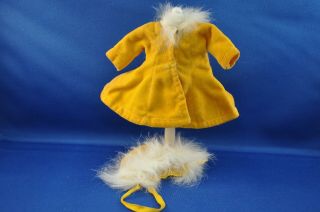 Vogue Ginny 1953 Gold Coat And Hat With Bunny Fur
