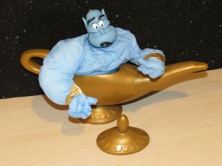 1992 Mattel Disney Aladdin Genie Lamp W/plush Genie In Lamp Doll Is 12 "
