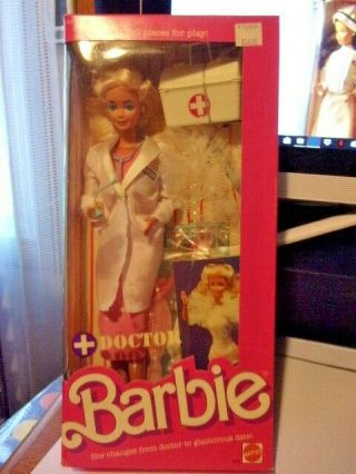 Mattel Doctor Barbie Doll Nrfb 1987
