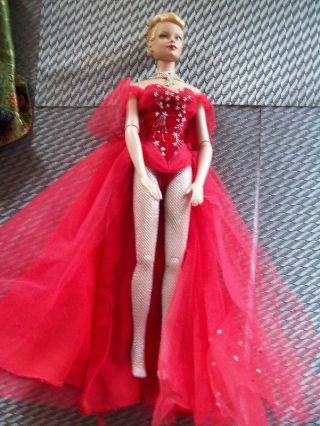 2003 Tonner Effanbee Brenda Starr Show Stopper Red Sparkly Show Girl Outfit