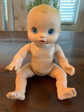 Hasbro Baby Alive 2006 Wet & Wiggles 13” Baby Doll Anatomically Correct