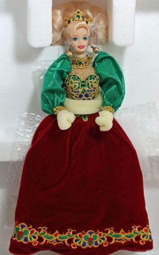Barbie 14311 Ln Box 1995 Holiday Jewel Porcelain Doll