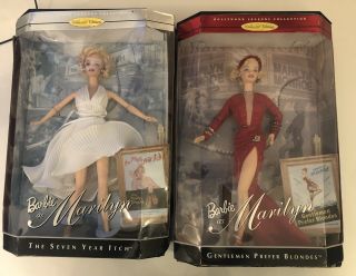 Barbie As Marilyn Monroe 1997 The Seven Year Itch & Gentlemen Prefer Blondes