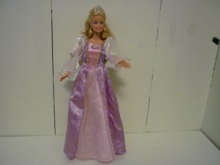 Mattel Barbie,  1998,  Rapunzel,  Pull String On Back For Hair