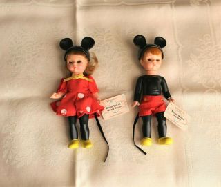 Madame Alexander Mickey And Minnie Mouse 5 " Dolls Mcdonalds Boy/girl Toys W/tags