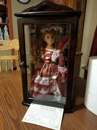Ashley Belle Beatrix Porcelain Doll In Wood Box And Certificate