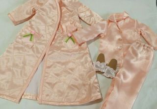 Tonner 14 " Betsy Mccall Doll Outfit Sleepy Time Pink Pajamas & Robe Outfit 1996