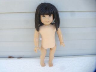 American Girl 18” Doll Ivy Ling Asian Black Short Hair Retired 2008
