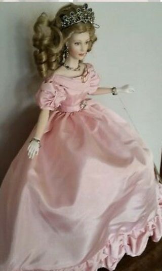 Franklin " Princess Grace " Ball Of The Century Porcelain Doll