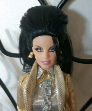 2011 Barbie Loves Elvis Presley Tribute Doll - Barbie Collector Pink Label T7907