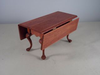 Dollhouse Miniature 1:12 Scale Wood Drop Leaf Table 521