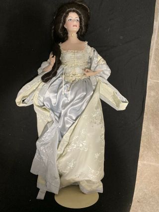 Franklin Heirloom Gibson Girl Boudoir Doll Porcelain Geisha Bride Doll