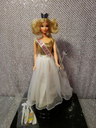 Vintage 1972 Miss America Walk Lively Steffie Barbie Doll