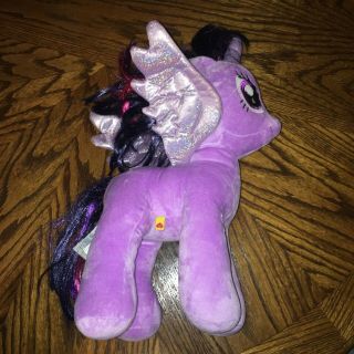 Build A Bear Bab My Little Pony Purple Twilight Sparkle Unicorn Pegasus 18” Tall