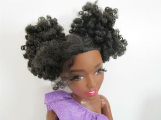 2016 My Size Barbie 28  Articulated Girl Female Doll Purple & Grey Dress 2