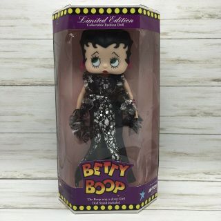 1986 Marty Toy Betty Boop Limited Edition Doll Figurine Black Dress