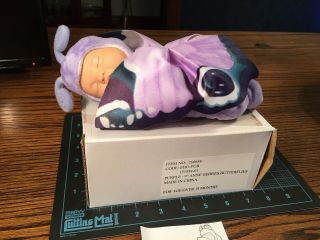 9” Anne Geddes Butterfly Baby 2001 Purple