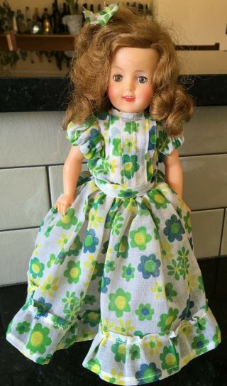 Vtg Ideal Shirley Temple Doll 12 " St - 12 1950s Handmade Outfit Nylon Stockings