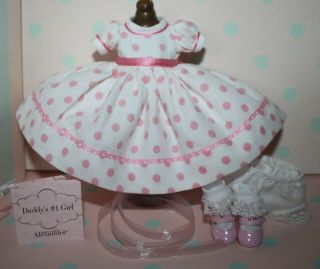 8 " Madame Alexander Pink Polka - Dot Outfit Tagged Daddy 