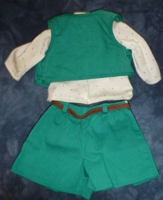 1996 PLEASANT COMPANY AMERICAN GIRL DOLL JR.  GIRL SCOUT CLOTHES SHORTS VEST HTF 3