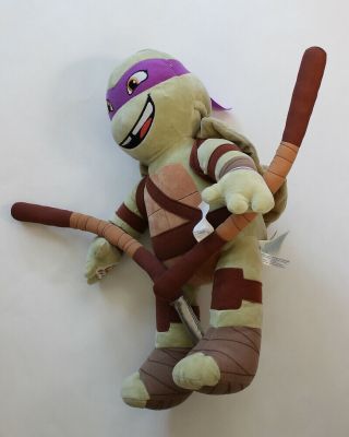 Build A Bear Teenage Mutant Ninja Turtles Donatello 18” Plush Stuffed Animal Toy