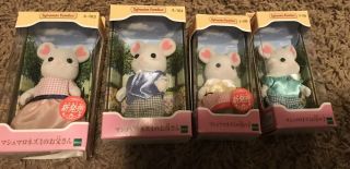 Calico Critters Sylvanian Families Marshmallow Mouse Family Boxed