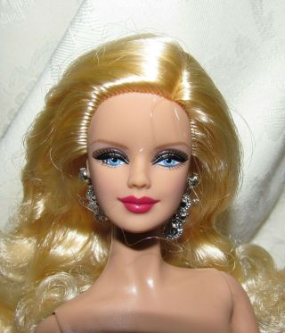 Nude Barbie Doll Holiday Model Muse Blonde Hair Blue Eyes For Ooak