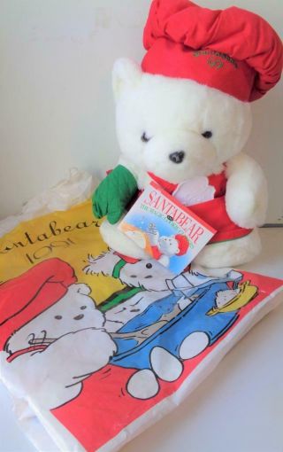 1991 Dayton Hudson Santa Bear Magic Cookie Cutters Christmas Teddy W/bag