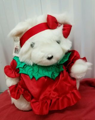Miss Santa Bear Plush Dayton Hudson 1994 Christmas Clown Holly