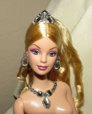 Nude Barbie Doll Bob Mackie Blonde Hair Curls For Ooak
