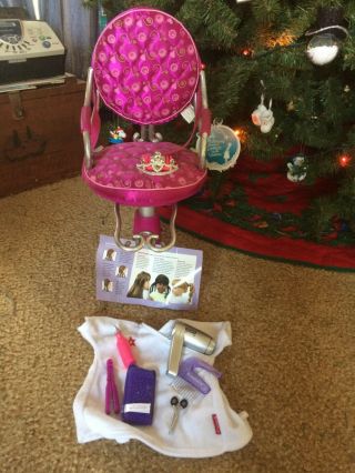 Battat Beauty Salon Shop Chair For 18 " American Girl/our Generation/my Life Doll