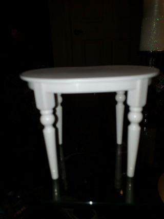 Mattel Barbie Doll Totally Real Dream House 2005 White Kitchen Table Furniture