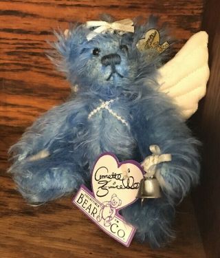 Annete Funicello Collectable Bear Co.  Small Jointed Blue Angel Teddy Bear