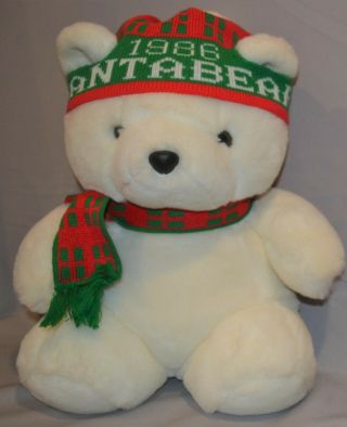 1986 Santa Bear Dayton Hudson Plush Stuffed Animal