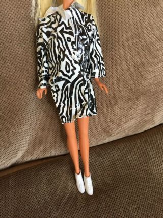 Vintage Maddie Mod Babs Wendy Barbie Clone Shillman Vinyl Coat Outfit Shoes