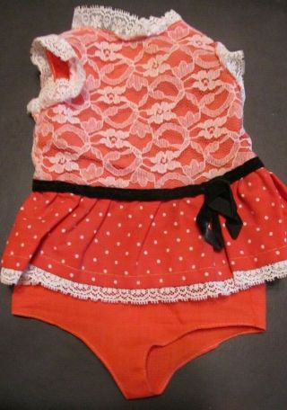 Ideal Doll Dress For 15 " Velvet (chrissy Sister) C.  1970