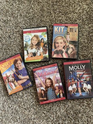 American Girl Molly,  Kit,  Mckenna,  Lea And Saige Dvd Movies Pre Owned