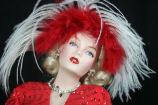 Franklin Marilyn Monroe Porcelain Gentlemen Prefer Blondes Doll