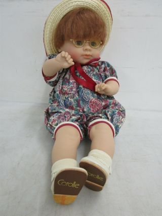 1991 Corolle 16 " Redhead Baby Doll Refabert Malle In France