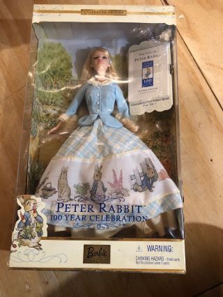 Peter Rabbit 100 Year Celebration 2002 Barbie Doll