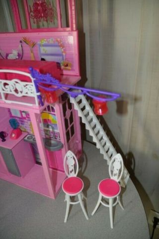 Barbie 2009 Glam Vacation Beach House Fold Out Doll House Furniture Mattel accys 3