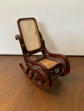 Adult Wooden Dollhouse Furniture Rocking Chair