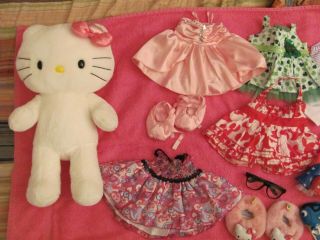 Build - A - Bear Plush HELLO KITTY w/Pink Bow & SIX Outfits,  Accessories 2