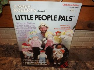Xavier Roberts Little People Pals Cabbage Patch 2 Sizes Pattern Book Plaid 7546